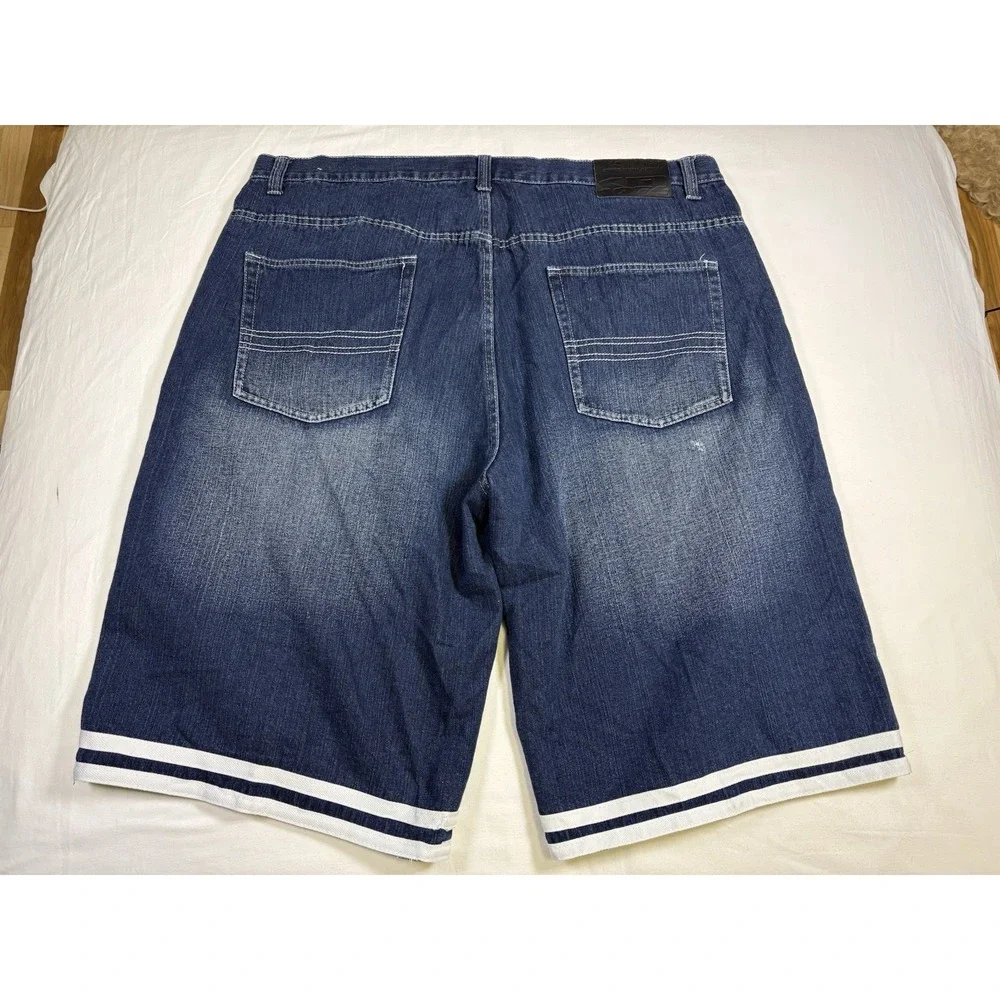 Koman Denim Shorts Size 44 Blue Jean Jorts Y2K Baggy Skate Hip Hop Streetwear